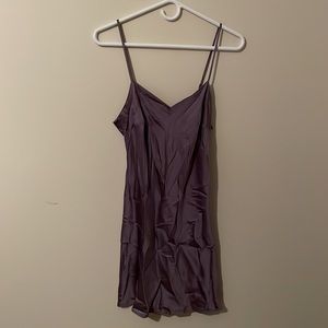 Vintage Marjolaine 100% Silk Adjustable Spaghetti Strap Slip Dress Size 38